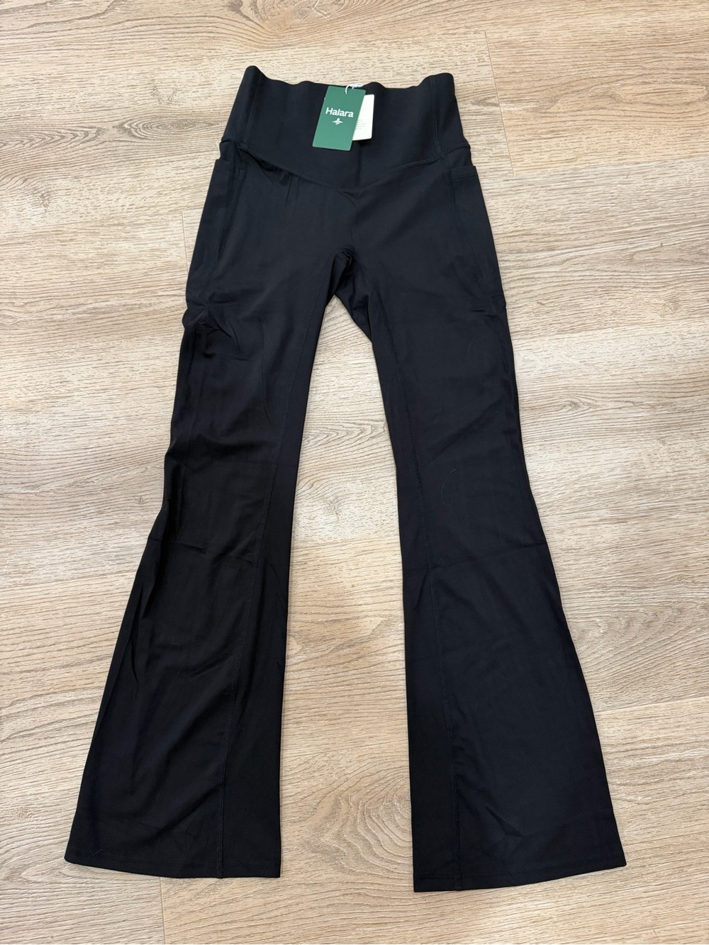 HALARA Black Flared High-Rise Active Pants
